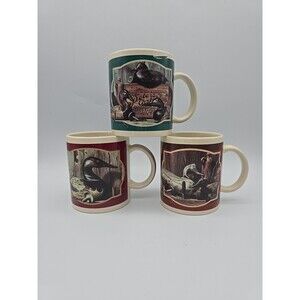 Vintagr Otagiri 1995 Donald Boncela Duck Decoy Coffee Mugs Set of 3 Enesco